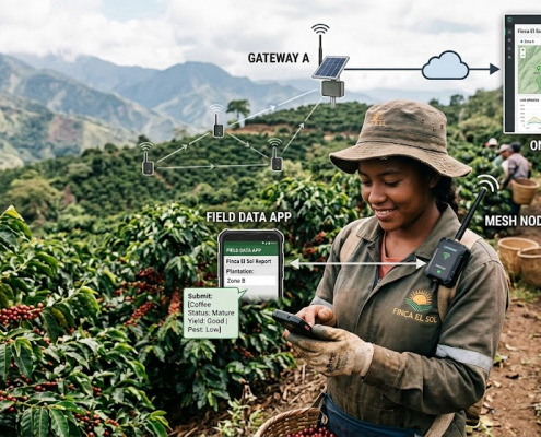 mesh communication in farm