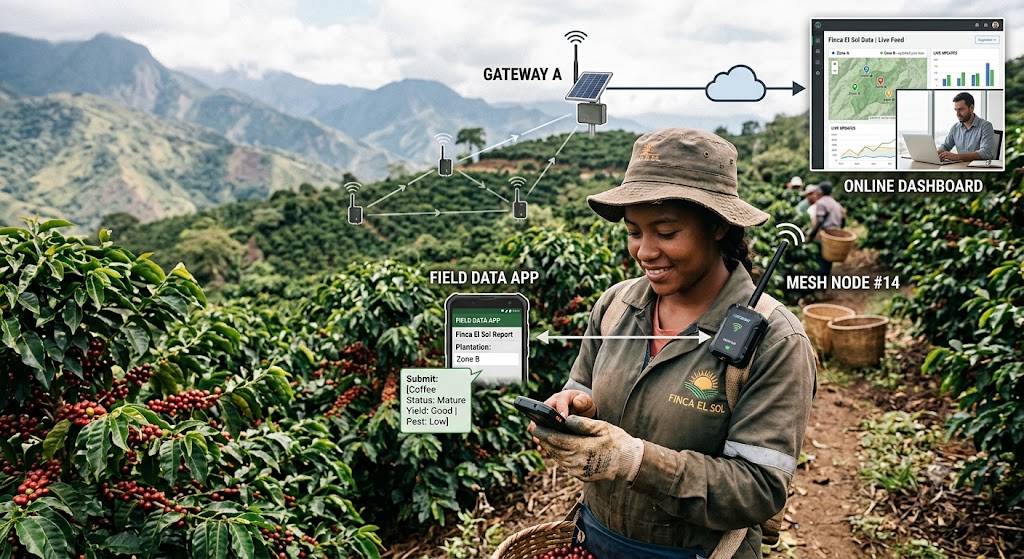 mesh communication in farm